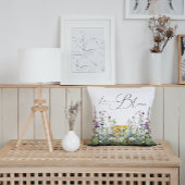 Coussin L'amour est dans la Fête des mariées fleurie Fleur