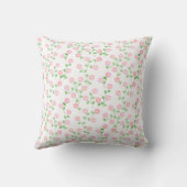 Coussin L'amour est en fleurs rose floral (Verso)