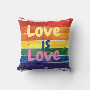 Coussin L'amour est l'amour, design de fierté