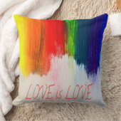 Coussin L'amour est l'amour Rainbow Pride LBGQT (Couverture)