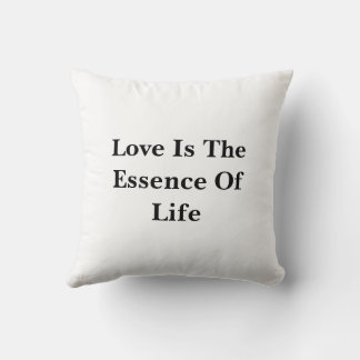 Coussin L'amour est l'essence de la vie Couvre-coussin