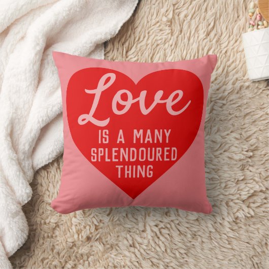 Coussin L'amour est un message de beaucoup de choses magni (Couverture)