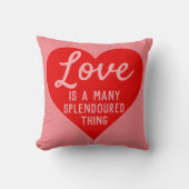 Coussin L'amour est un message de beaucoup de choses magni (Recto)