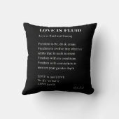 Coussin L'amour est un poème fluide (Verso)