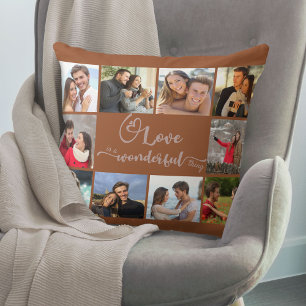 Coussin L'amour est une chose merveilleuse Rust Rose 10 Ph
