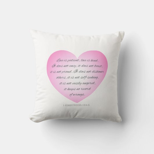 Coussin L'amour est une citation du patient Valentine | Co (Recto)