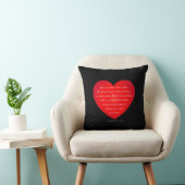 Coussin L'amour est une citation du patient Valentine | Co (Chaise)