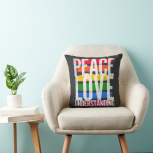Coussin L'amour et la compréhension de la paix