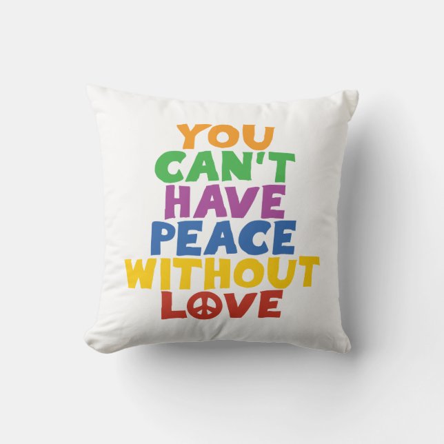 Coussin L'amour et la paix (Recto)