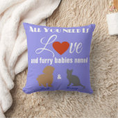 Coussin L'Amour Et Vos Bébés À La Fourrure (Couverture)