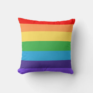 Coussin L'amour gagne Moderne Rainbow Pride Mois lgbt cade