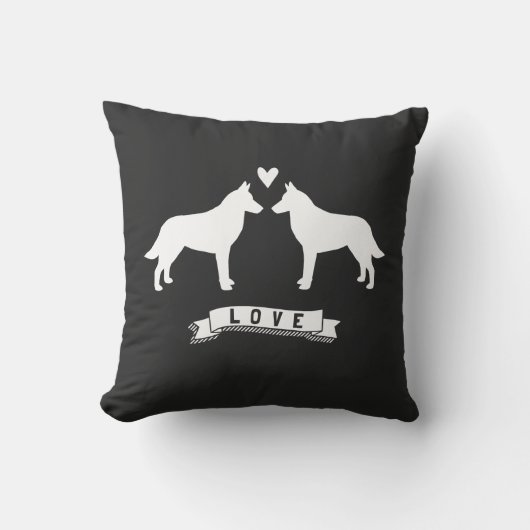 Coussin L'Amour Malinois belge (Recto)