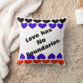 Coussin L'amour n'a aucune frontière (Couverture)