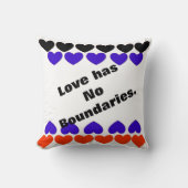 Coussin L'amour n'a pas de frontières (Recto)