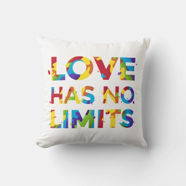 Coussin L'amour n'a pas de limites (Recto)