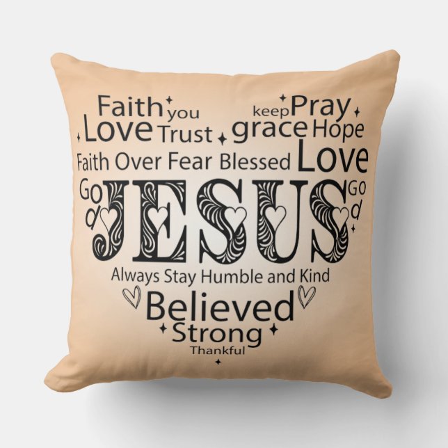 Coussin L'amour pour Jésus (Recto)