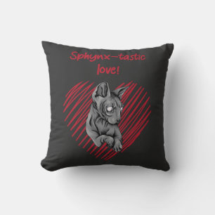 Coussin L'Amour Sphynx-tastic pour chaque Amoureux des cha