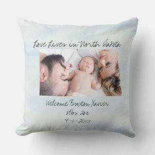 Coussin L'Amour Vit Dans L'État Du Nouveau Dakota Photo En
