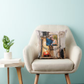 Coussin Lampe à lanterne rustique personnalisée en bois Vi (Chaise)