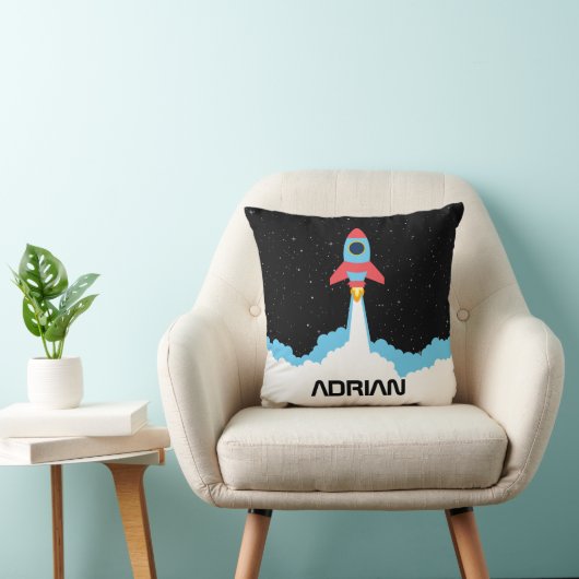 Coussin Lancement de fusées dans l'espace extra-atmosphéri (Chaise)
