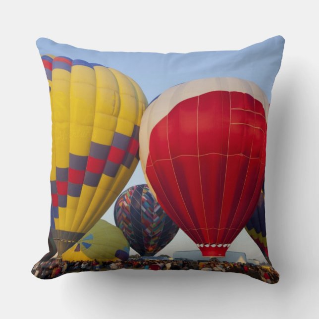 Coussin Lancement de montgolfières (Recto)