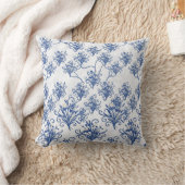 Coussin Lancer de fleurs d'iris cobalt sans couture (Couverture)