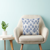 Coussin Lancer de fleurs d'iris cobalt sans couture (Chaise)