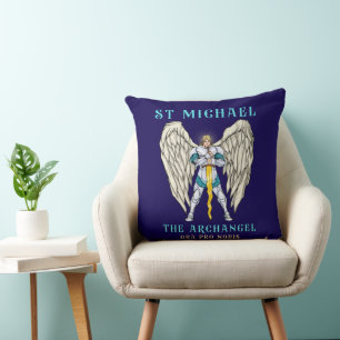 Coussin Lancer de prière catholique Saint-Michel l'Archang