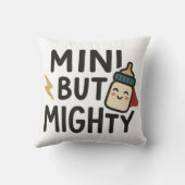 Coussin Lancer de super-héros de bébé mignon "Mini mais pu (Verso)