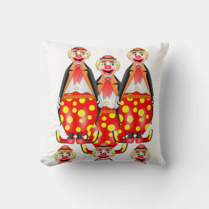 Coussin lancer des clowns de décore d'oreiller