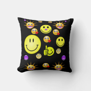 Coussin lancer des faces de décolleté d'oreiller