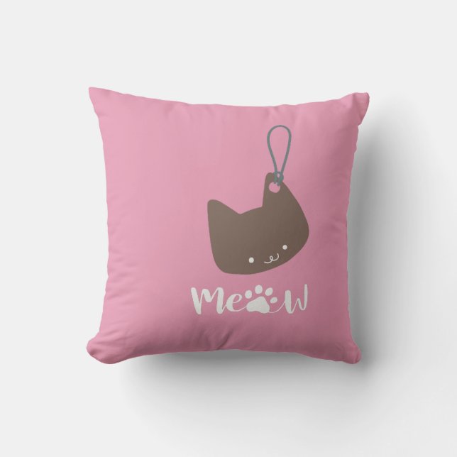 Coussin Lancer le chat Pillow (Recto)