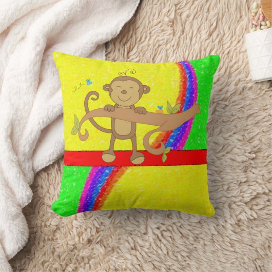 Coussin Lancer le singe de l'oreiller (Couverture)