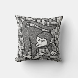 Coussin Lancer le singe de l'oreiller