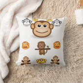 Coussin Lancer le singe de l'oreiller (Couverture)