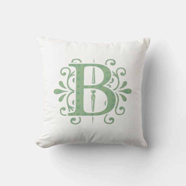 Coussin Lancer l'oreiller avec des lettres alphabétiques - (Recto)