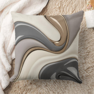 Coussin Lancer l'oreiller dans un graphique abstrait éléga