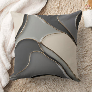 Coussin Lancer l'oreiller dans un graphique abstrait éléga