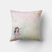Coussin Lancer l'oreiller/la fée et le papillon (Verso)