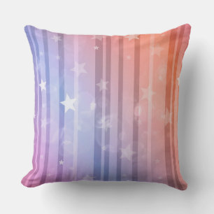 Coussin Lancer l'oreiller/les étoiles et les rayures