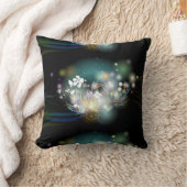 Coussin Lancer l'oreiller/les fleurs et Bokeh (Couverture)