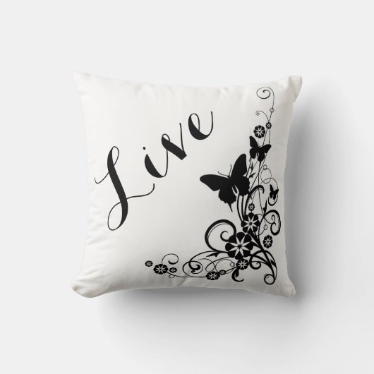 Coussin Lancer l'oreiller/Live (Recto)