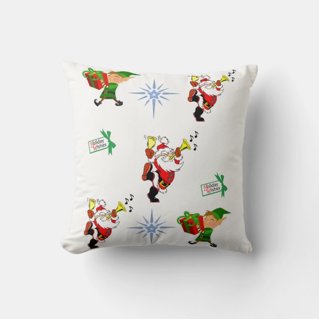 Coussin lancer l'oreiller noël (Recto)