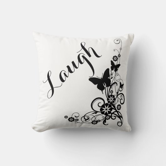 Coussin Lancer l'oreiller/rire (Recto)