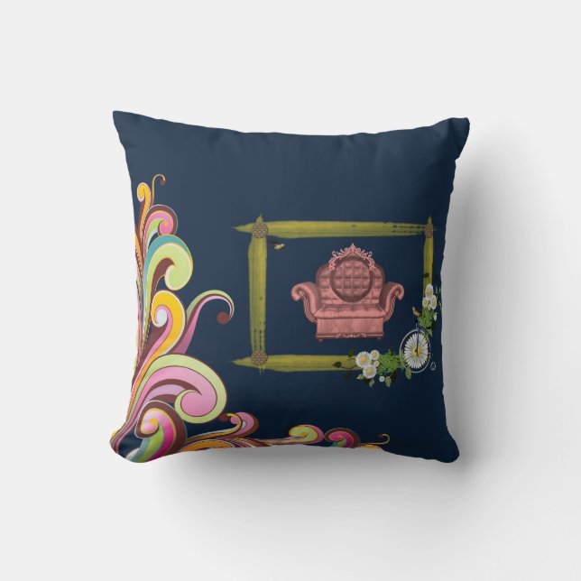 Coussin Lancer l'oreiller Vintage (Recto)