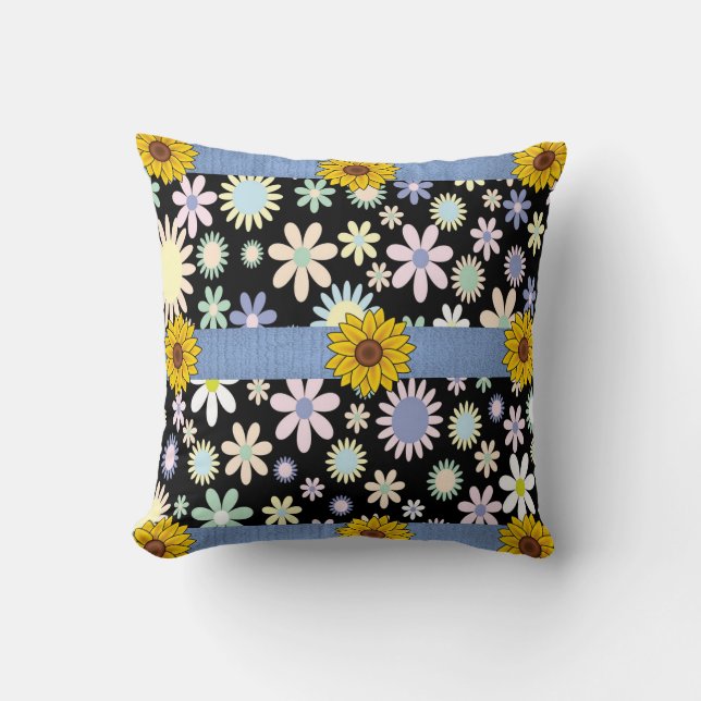 Coussin lancer pillow decor floral (Recto)