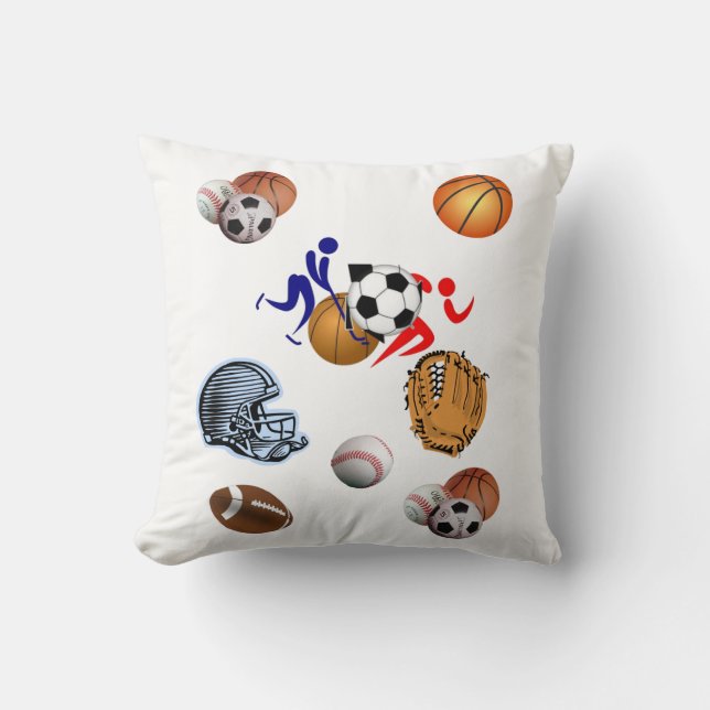 Coussin lancer pillow decor sport football (Recto)