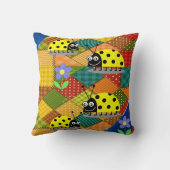 Coussin Lancez l'oreiller Ladybug (Verso)