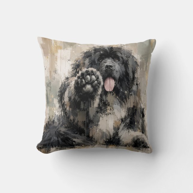 Coussin Landseer Abstrait (Recto)