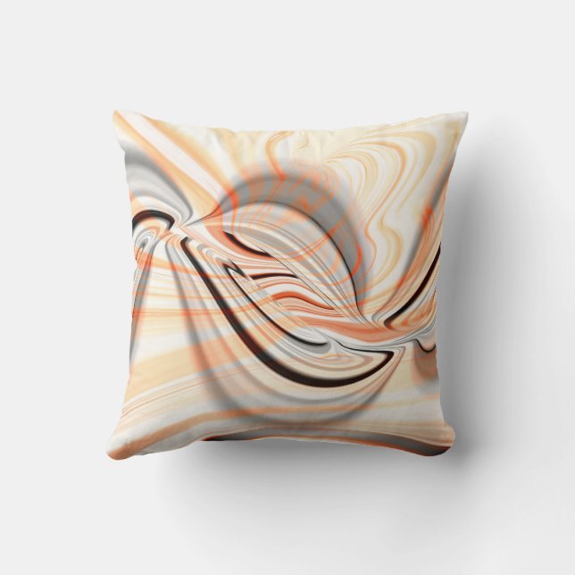 Coussin 'Langue' en texture lisse avec courbe (Verso)